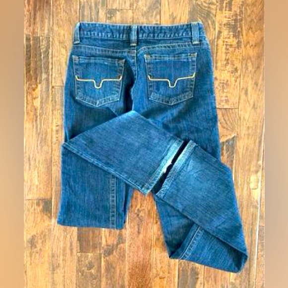 Kimes Ranch Denim - Kimes Ranch Blue Boot Cut Jeans with Signature Stitching
